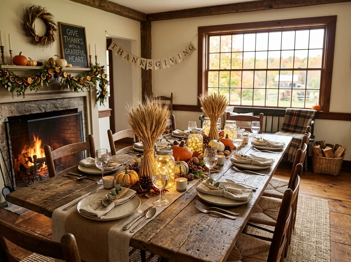 Rustic Farmhouse Decor for 10 thanksgiving decor ideas for a festive home